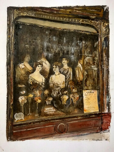 NEW York 1930s-Salon Belleza van Tomás Castaño, Schilderij te koop op Singulart