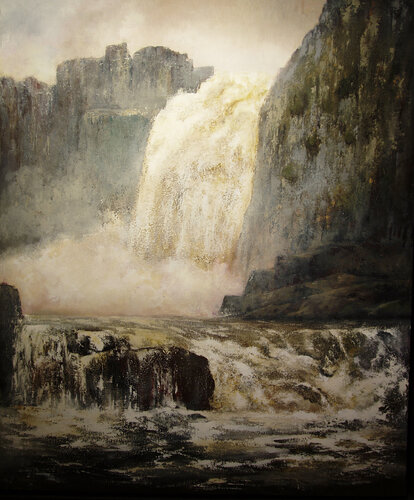 Pozo de los humos- Pereña di Tomás Castaño, Pittura in vendita su Singulart