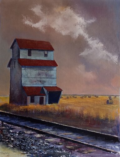 Se acerca la tormenta y la cosecha no está en el granero von Tomás Castaño, Malerei kaufen auf Singulart