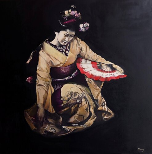 Geisha-1 de Tomás Castaño, Pintura a la venta en Singulart