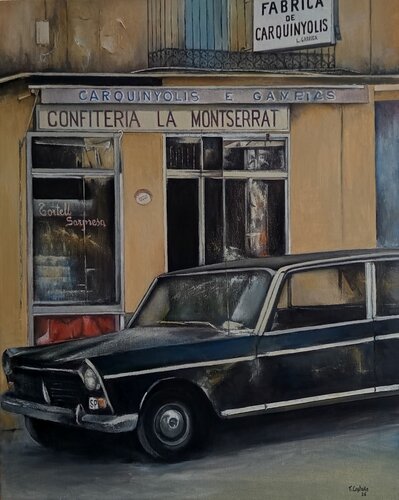 Fábrica de Carquinyolis-Barcelona par Tomás Castaño, Peinture en vente sur Singulart
