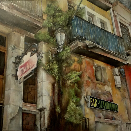 Cabildo de Arriba- Santander by Tomás Castaño, Painting for Sale on Singulart