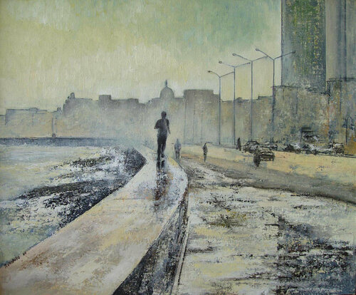 Corriendo por el Malecón-Habana Tomás Castaño