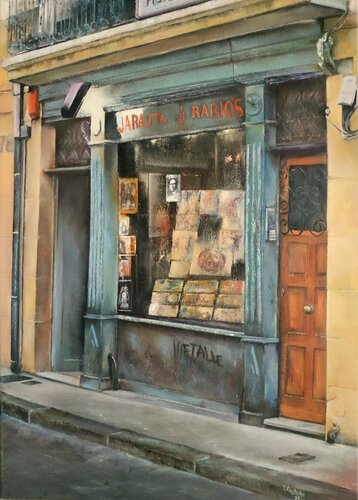 Jarauta Rabiosa-Pamplona par Tomás Castaño, Peinture en vente sur Singulart