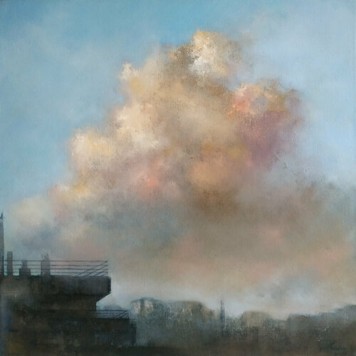 Nubes de formación a media tarde par Tomás Castaño, Peinture en vente sur Singulart