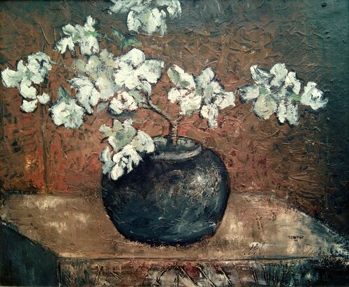 Flores blancas by Tomás Castaño, 회화 for Sale on Singulart