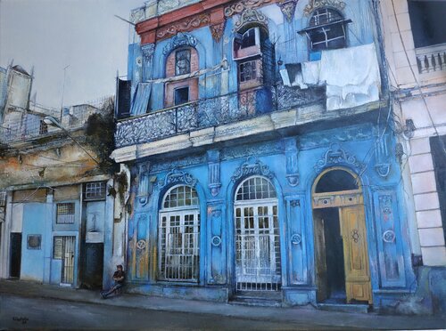 La casa azul- Habana vieja Tomás Castaño