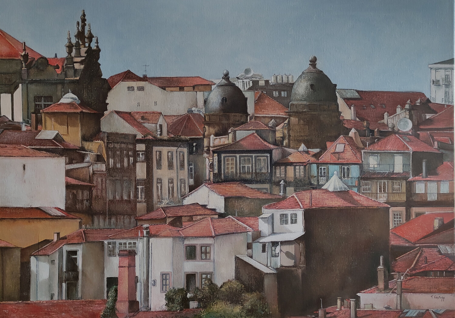 Panorámica de Oporto Tomás Castaño Originalgemälde zu verkaufen