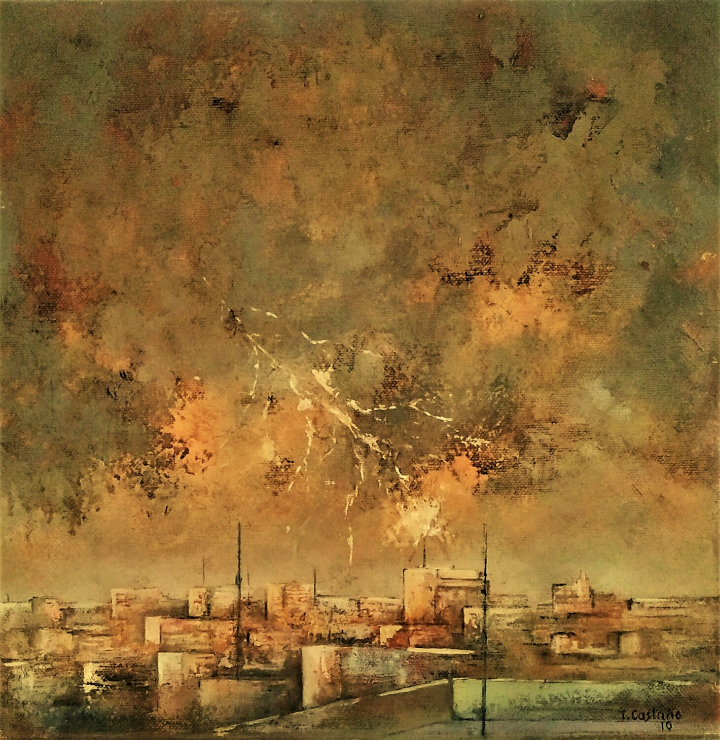 Tormenta en la ciudad Tomás Castaño