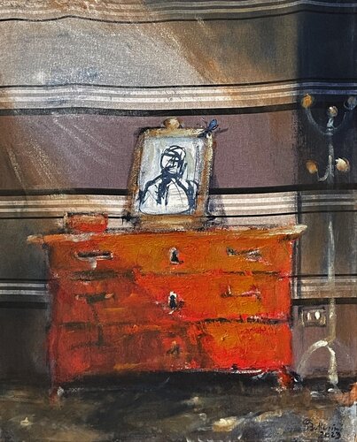 Trumeau rosso von Simone Butturini, Malerei kaufen auf Singulart