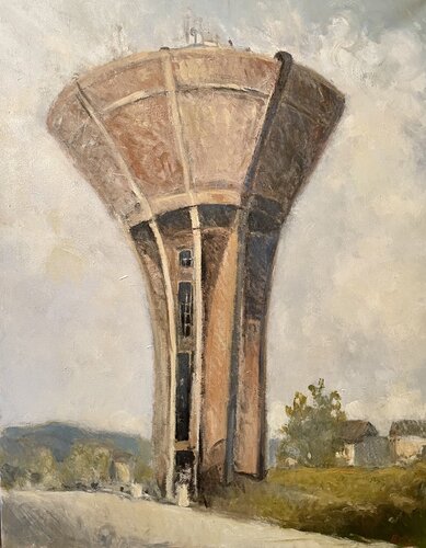 Torre d'acqua a cono von Simone Butturini, Malerei kaufen auf Singulart