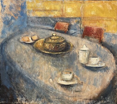 Una colazione per tè van Simone Butturini, Schilderij te koop op Singulart