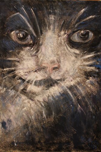Le chatte bleue von Simone Butturini, Malerei kaufen auf Singulart