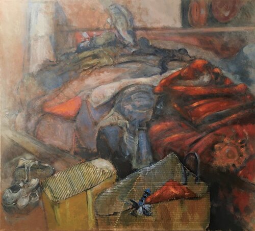 Un mare di maglioni di Simone Butturini, Pittura in vendita su Singulart