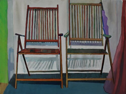The two chairs by Nicolae Prisac, Work on Paper for Sale on Singulart