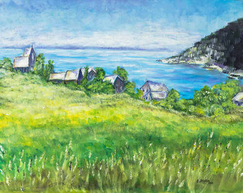 Malbaie - Paysage de Charlevoix, Québec, Canada von Cristina Stefan, Malerei kaufen auf Singulart