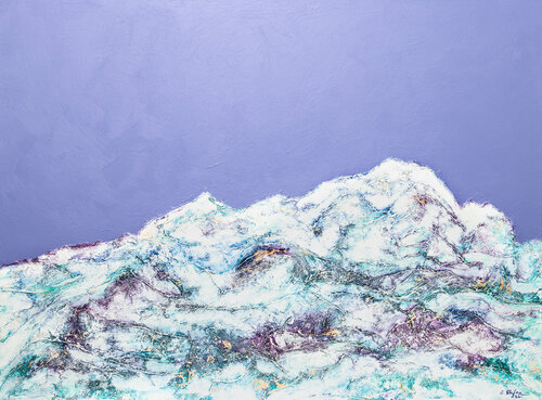 Mont Blanc - Symphonie de couleurs VII by Cristina Stefan, Painting for Sale on Singulart