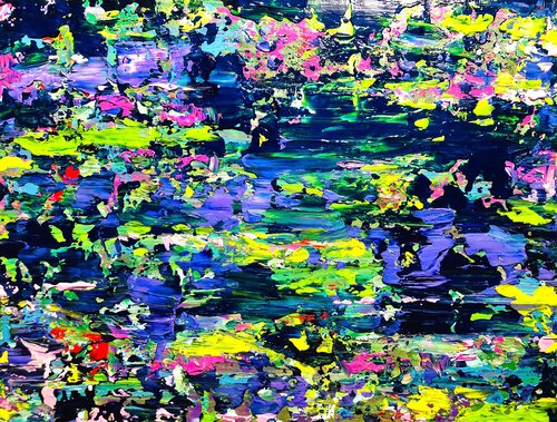 L'étang de Monet  |  Monet's Pond van Cristina Stefan, Schilderij te koop op Singulart