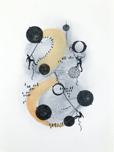 Grimpeurs d'élite  |   Elite climbers by Cristina Stefan, 종이 for Sale on Singulart