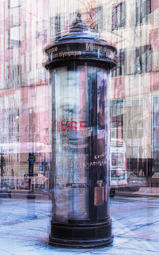 Vivre Downtown Montréal (sur papier aquarelle) van Cristina Stefan, Fotografie te koop op Singulart