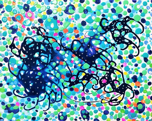 Créature des fonds marins von Cristina Stefan, Malerei kaufen auf Singulart