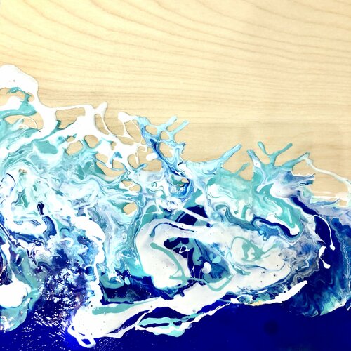VENDU  - Vague , wave by Cristina Stefan, Painting for Sale on Singulart