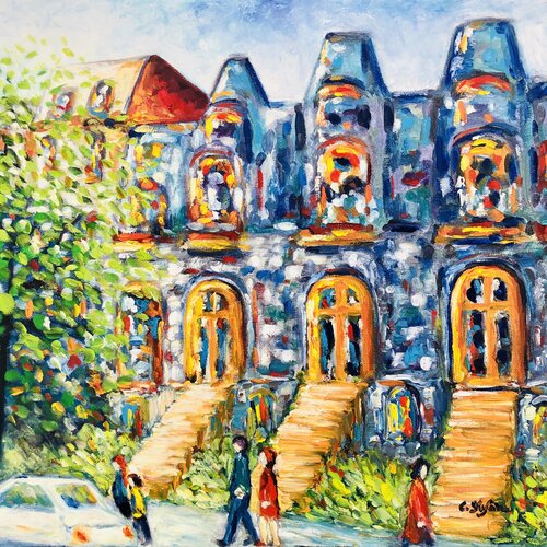 Paysage urbain |  Cityscape  |  Paisaje urbano  |  Städtische Landschaft von Cristina Stefan, Malerei kaufen auf Singulart