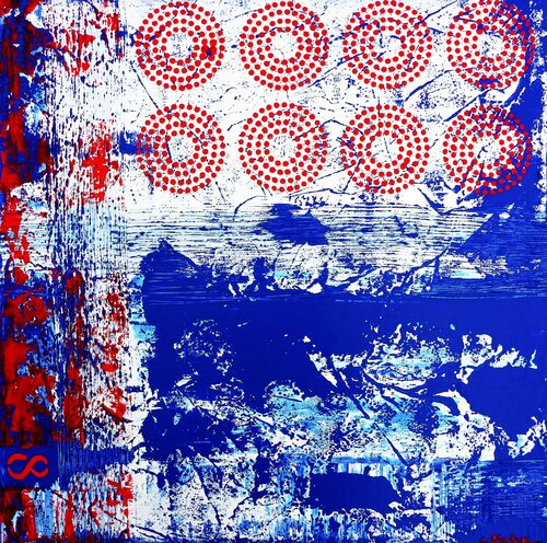Huit | Eight | Ocho | Acht van Cristina Stefan, Schilderij te koop op Singulart