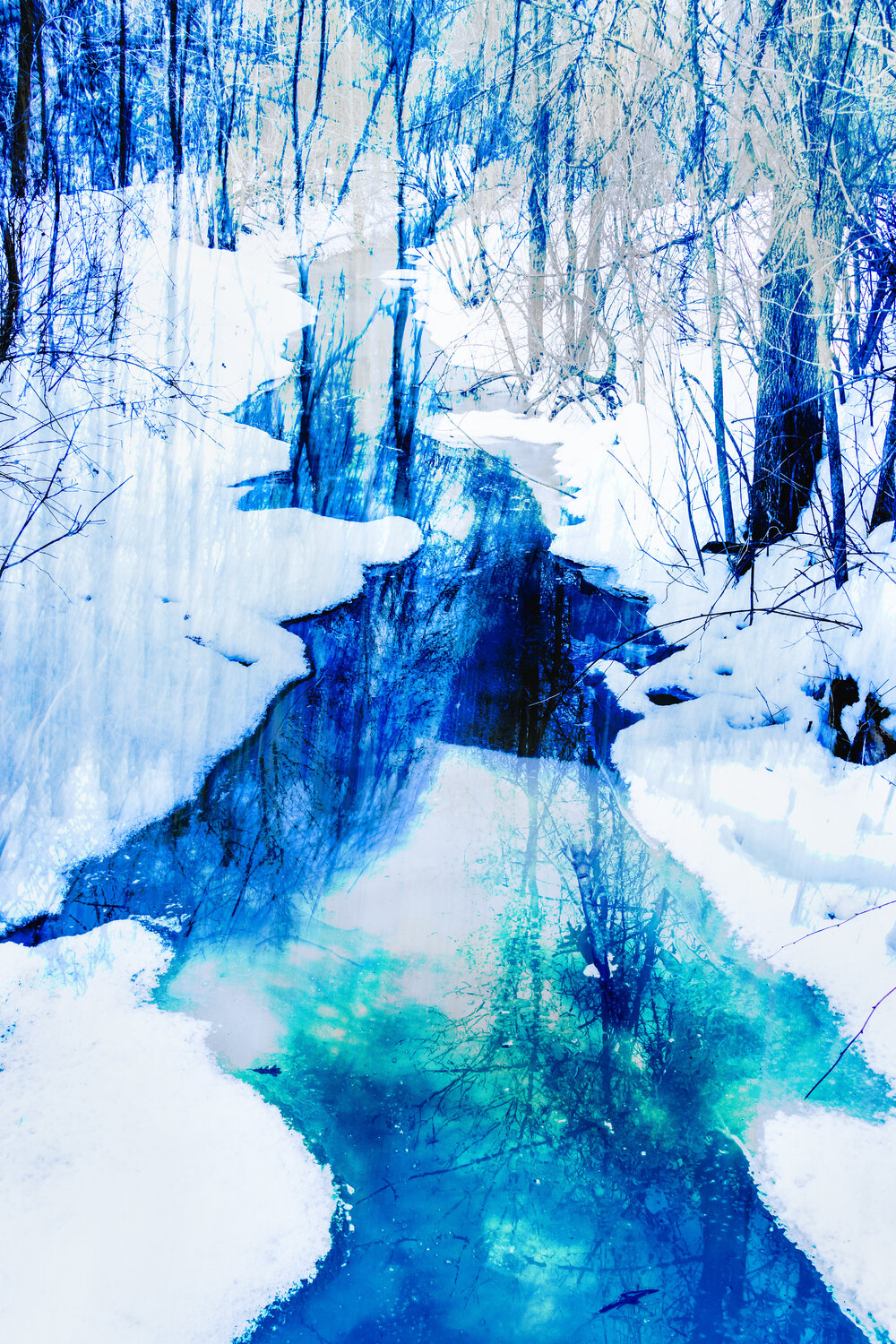 Rivière en hiver Cristina Stefan
