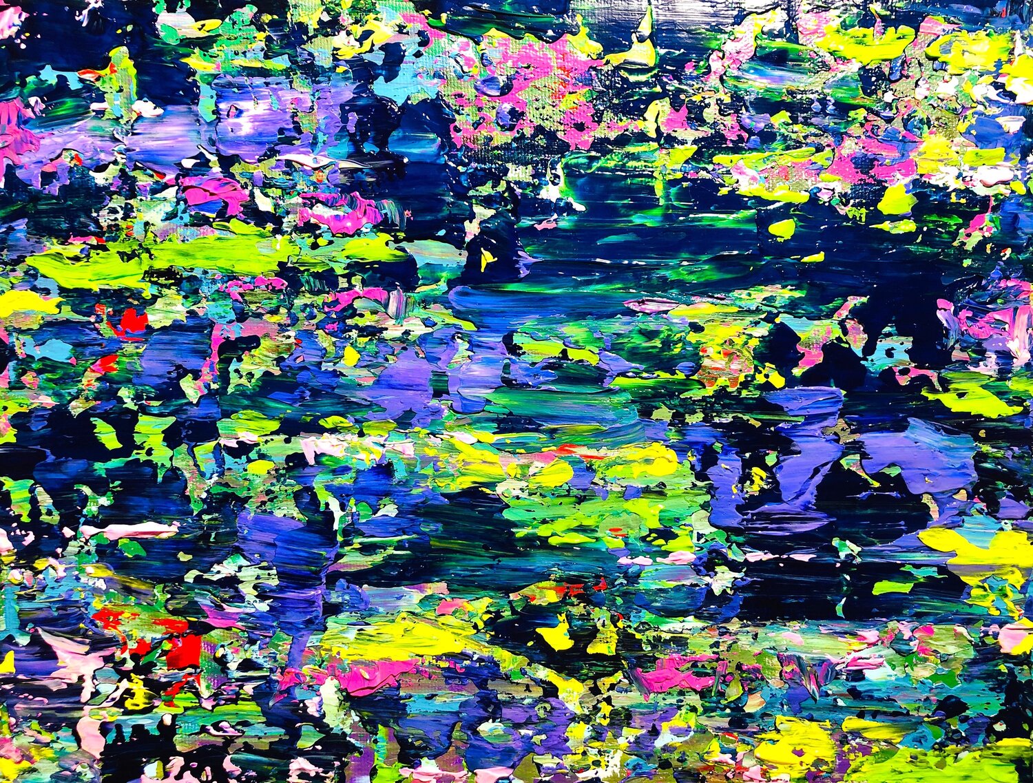 L'étang de Monet  |  Monet's Pond Cristina Stefan Originalgemälde zu verkaufen