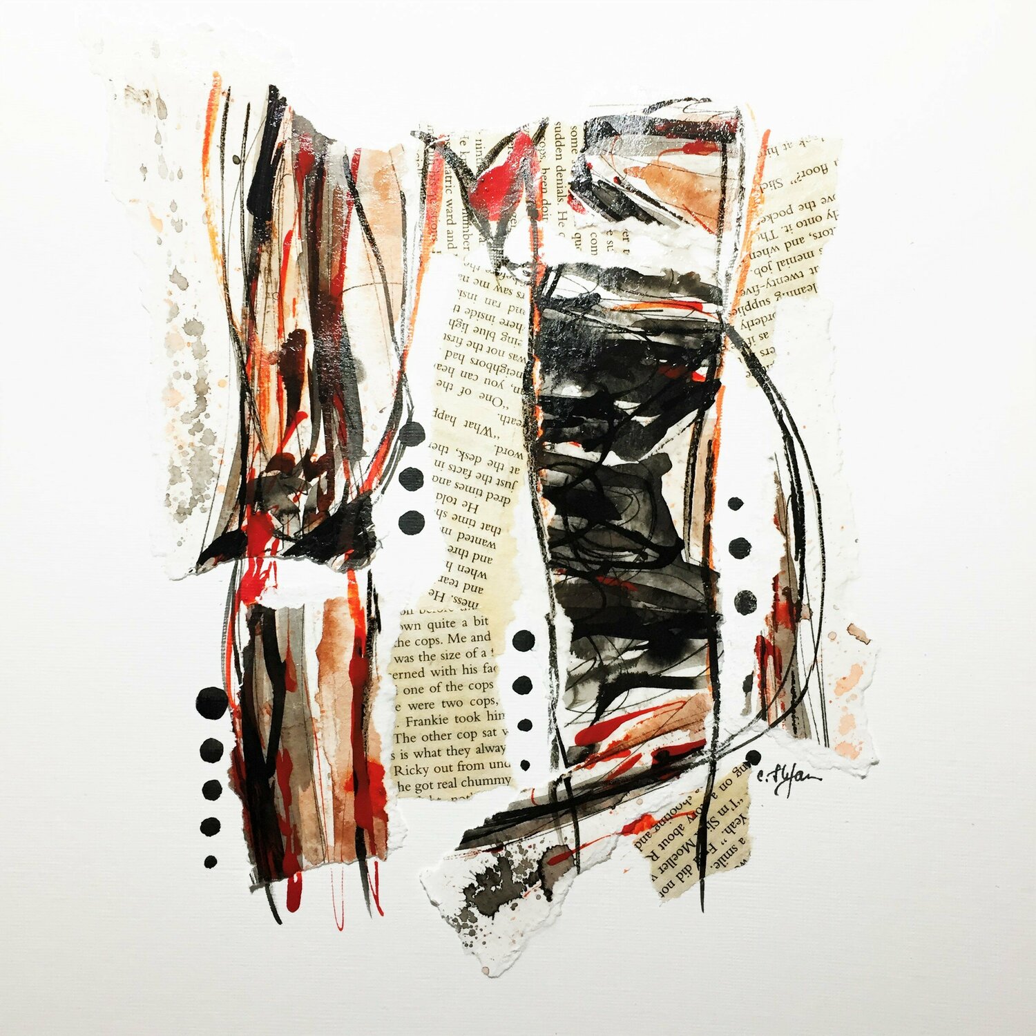 Femme nue  (fragments #004) Cristina Stefan Werk auf Papier zu verkaufen