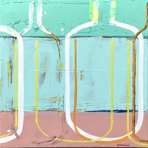 Compo bottles 8 par Anne Iris, Peinture en vente sur Singulart