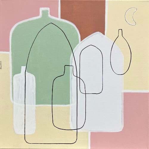 Compo bottles 12 de Anne Iris, Pintura a la venta en Singulart