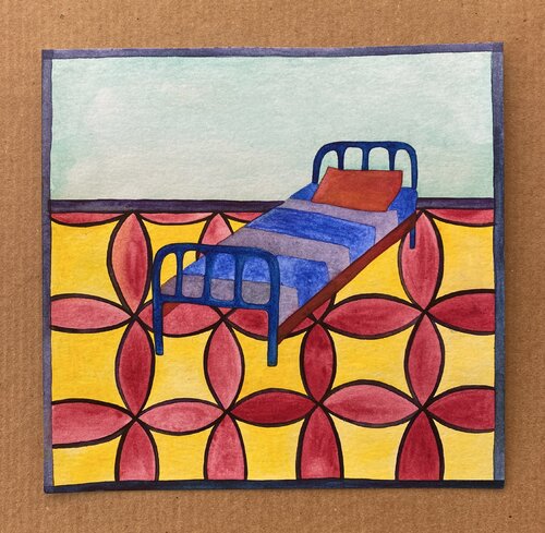 The Bed van Salomeya Bauer, Werk op papier te koop op Singulart