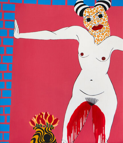 Bleeding Beast di Salomeya Bauer, Pittura in vendita su Singulart