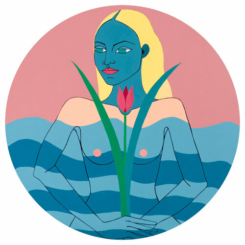 Color of the sea wave di Salomeya Bauer, Pittura in vendita su Singulart