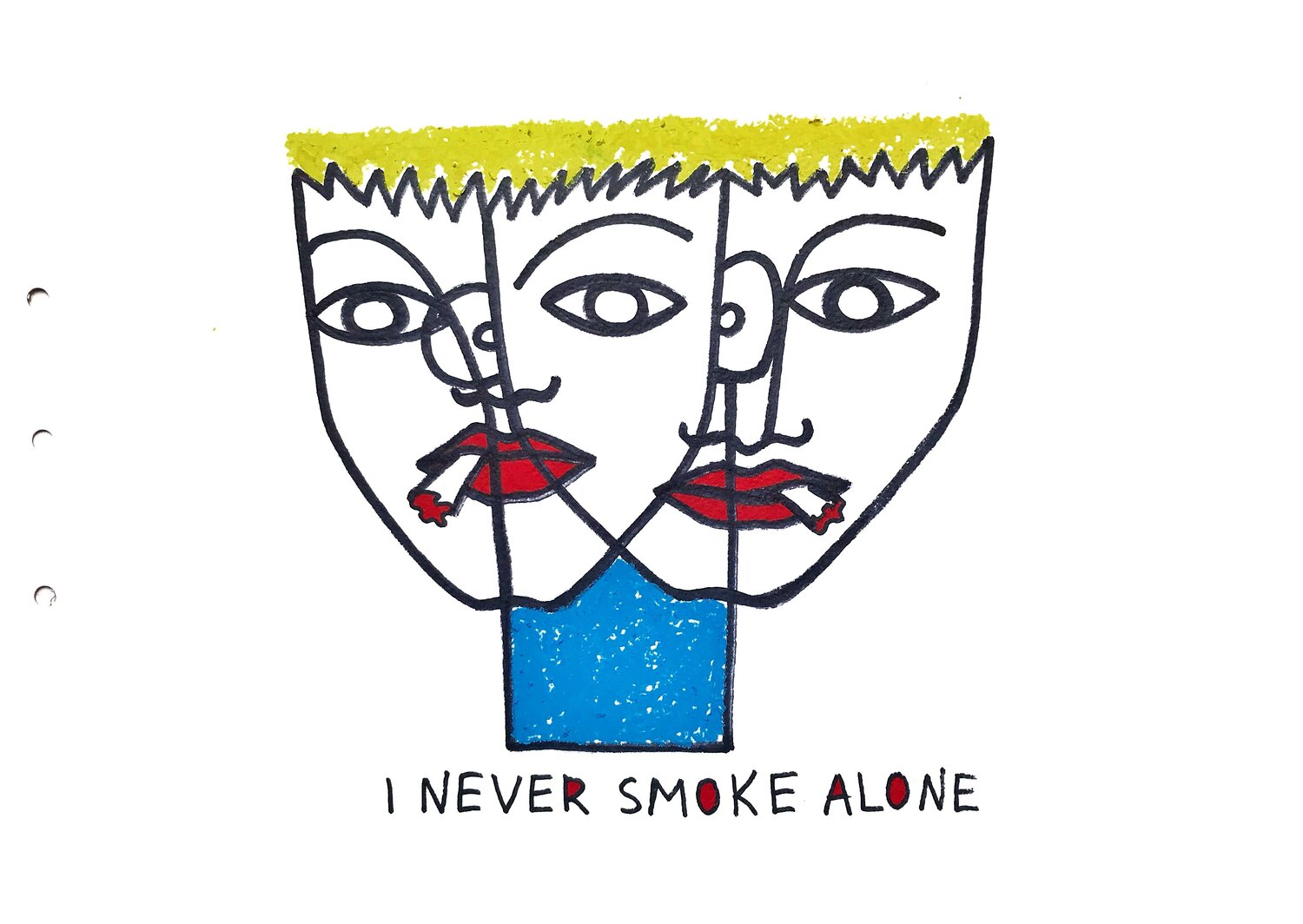 I never smoke alone Salomeya Bauer