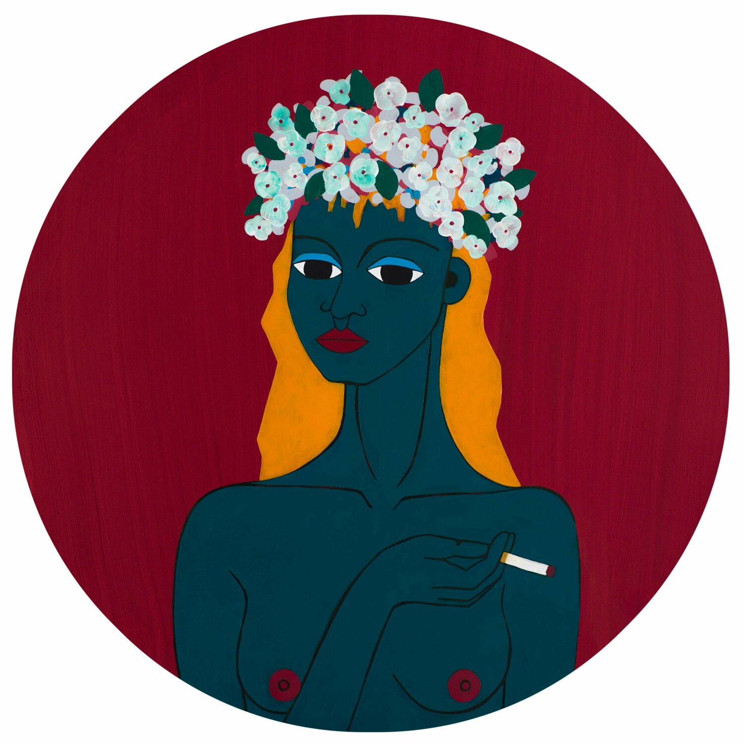 Blue Self-portrait Salomeya Bauer