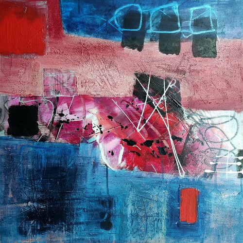 Pink mood van Thia Path, Schilderij te koop op Singulart