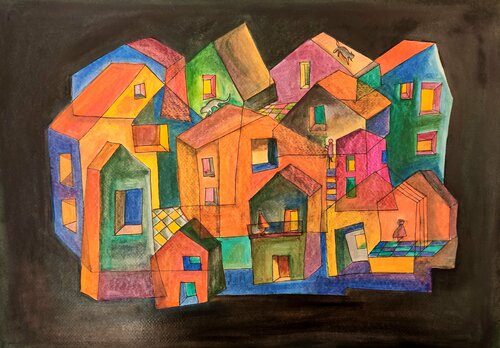 Deux chats by Thia Path, Other Media for Sale on Singulart