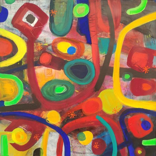 Sicilian fireworks van Thia Path, Schilderij te koop op Singulart