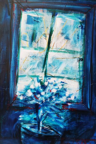 Behind the window by Thia Path, Work on Paper for Sale on Singulart