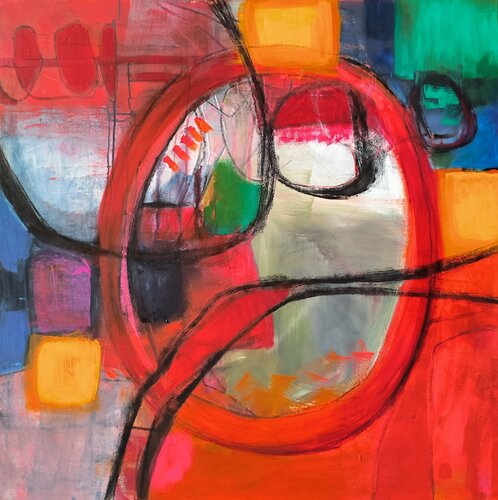 I love red di Thia Path, Pittura in vendita su Singulart