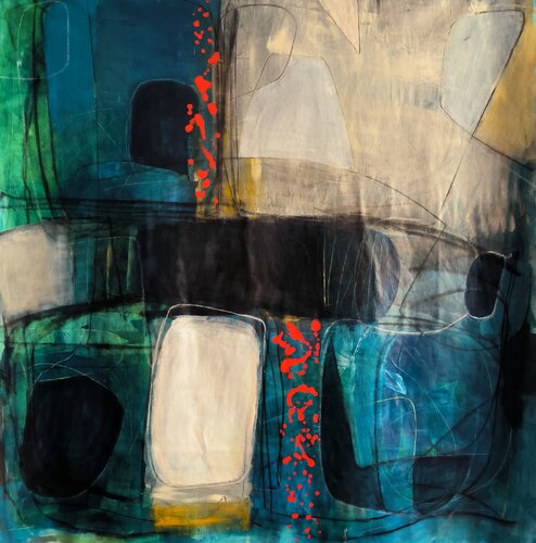 Orange path di Thia Path, Pittura in vendita su Singulart