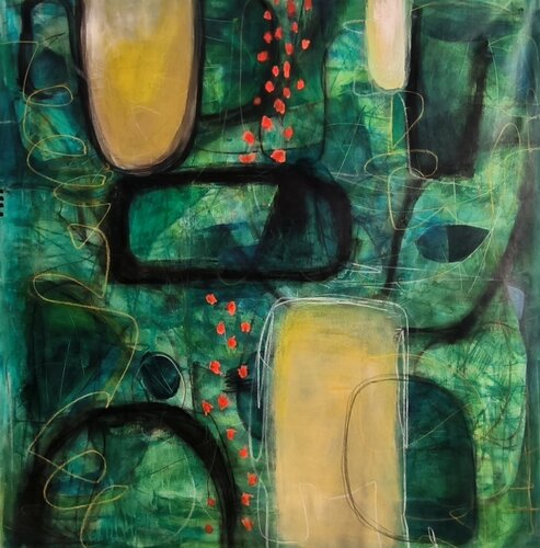 Into the green by Thia Path, Painting for Sale on Singulart