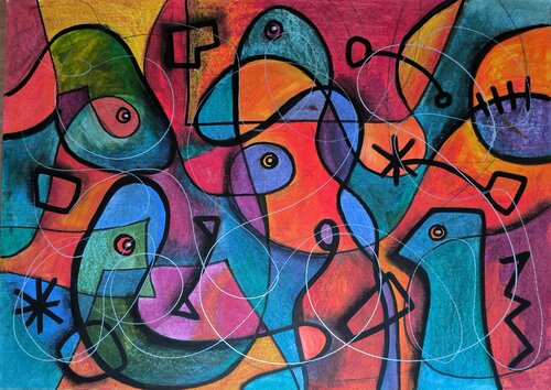Abstract world di Thia Path, Altri media in vendita su Singulart