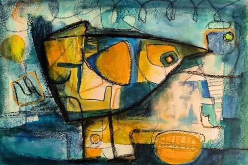 I'm a bluebird di Thia Path, Pittura in vendita su Singulart