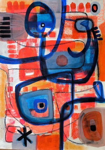 Blue dancer by Thia Path, Other Media for Sale on Singulart