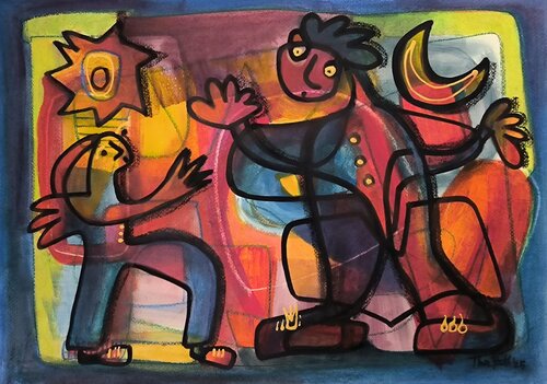 I give you the Sun and you give me the Moon by Thia Path, Other Media for Sale on Singulart