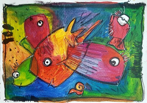 GULP! by Thia Path, Work on Paper for Sale on Singulart